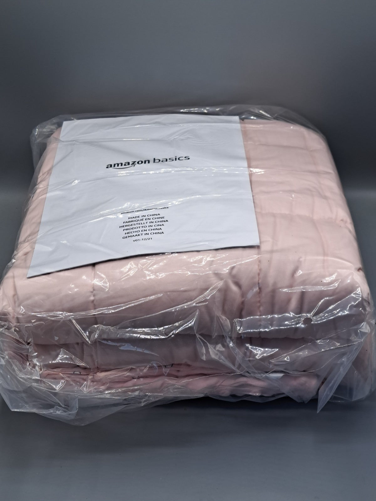 Amazon Basics Schwere Gewichtsdecke 4,54 kg 104x152 cm Rosa Einhorn